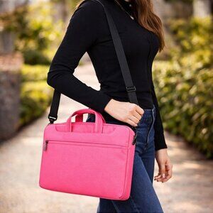 Laptop Sleeve Messenger Bag 11–15.6” Water Resistant Shoulder Work Travel Case